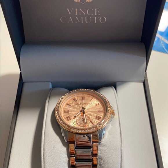 Vince Camuto Silver/Rose Gold Watch - Picture 1 of 4